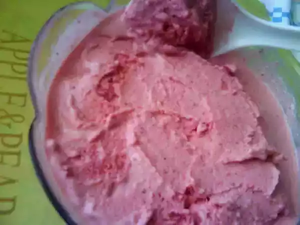 Receita Gelado de morango