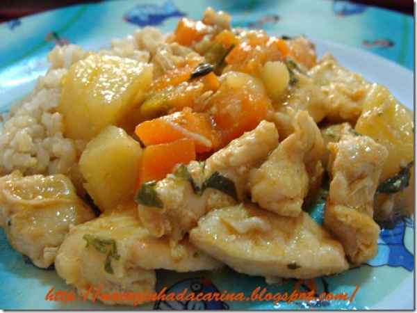 Receita Frango com leite de coco maggi