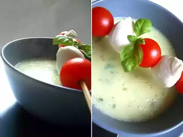 Receita Sopa de manjericão e batata