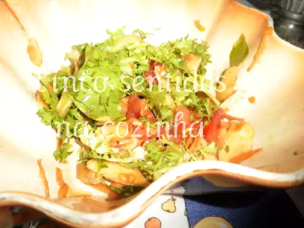 Receita Salada de mistura de alfaces com maçã