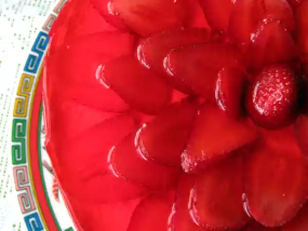 Receita Tarte fresca de iogurte e morangos