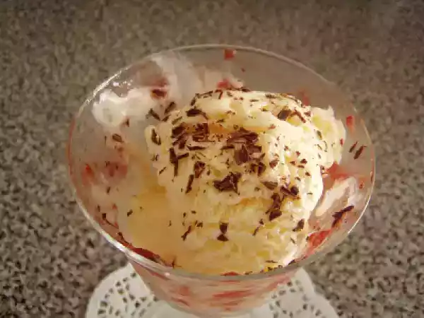 Receita Gelado de nata
