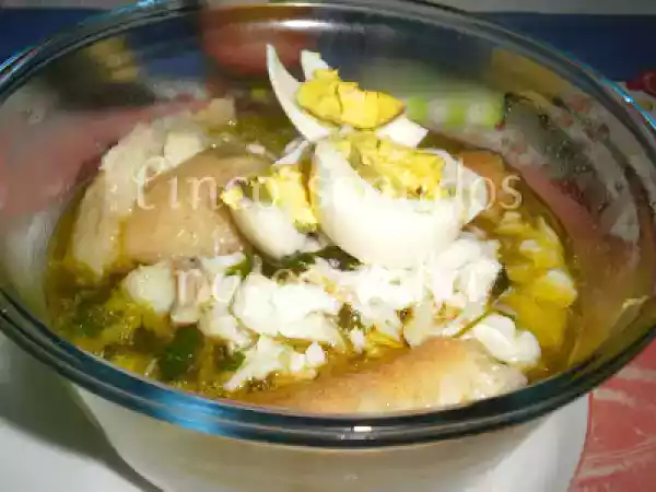 Receita Açorda de bacalhau à alentejana