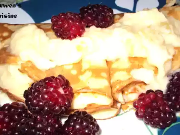 Receita Crepes de ananás