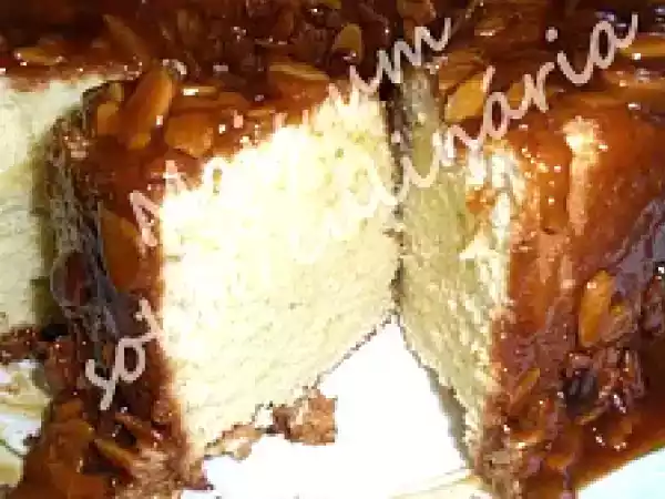 Receita Bolo com cobertura de amêndoa