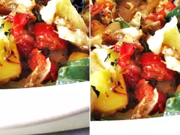 Receita Bacalhau com vegetais