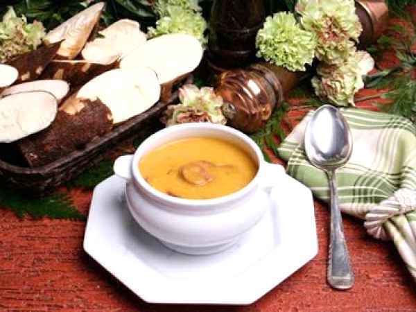 Receita Caldo de mandioca com calabresa