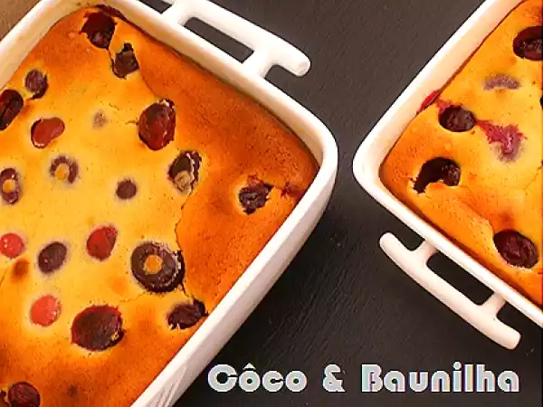 Receita Clafoutis de cereja e amêndoa