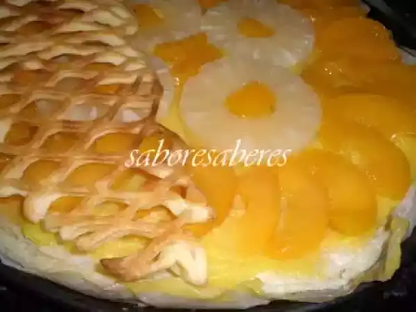 Receita Simples e rápida tarte de frutas