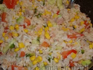 Receita Salada fria de arroz