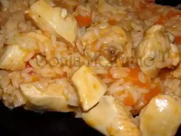 Receita Arroz de frango