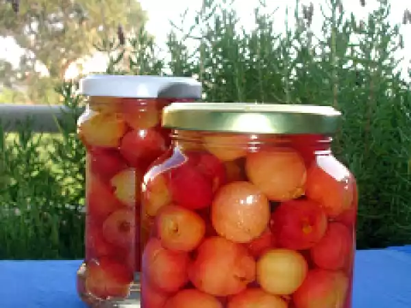 Receita Cerejas em calda