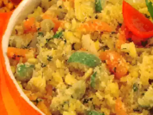 Receita Farofa de legumes (vegana)