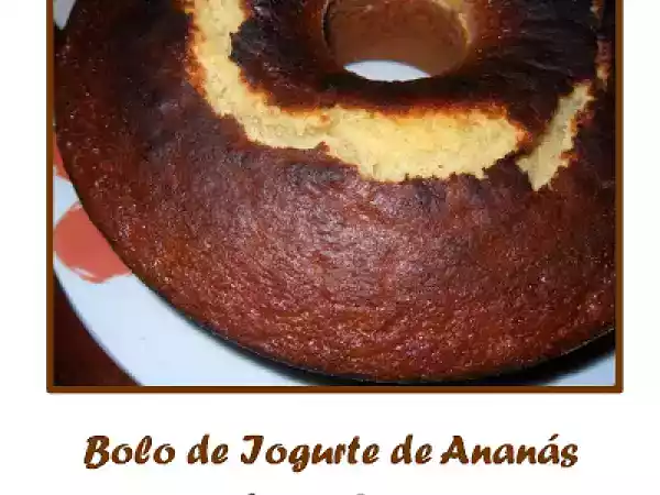 Receita Bolo de iogurte de ananás