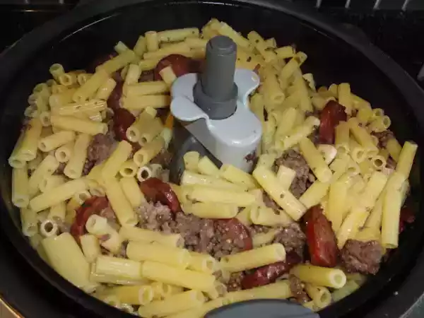 Receita Carne picada com massa na actifry