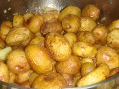 Receita Bacalhau na brasa com batatas à murro
