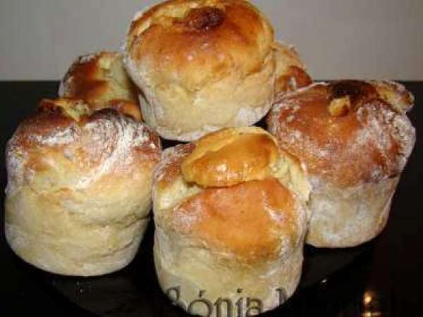 Receita Queques de brioche com chocolate branco