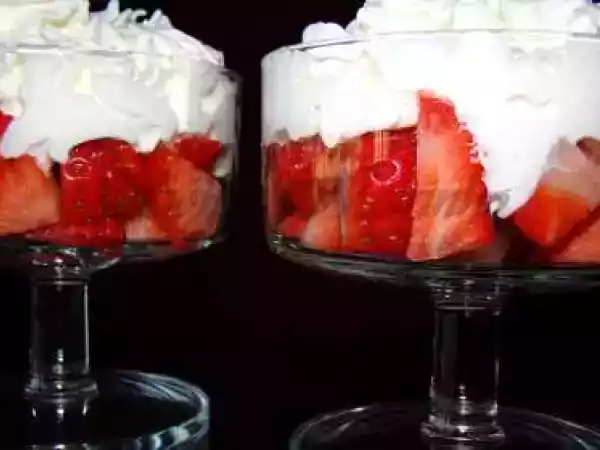 Receita Morangos com chantilly