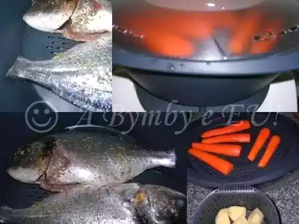 Receita Douradas ao vapor