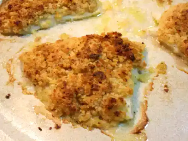 Receita Peixe no forno com crosta de ervas