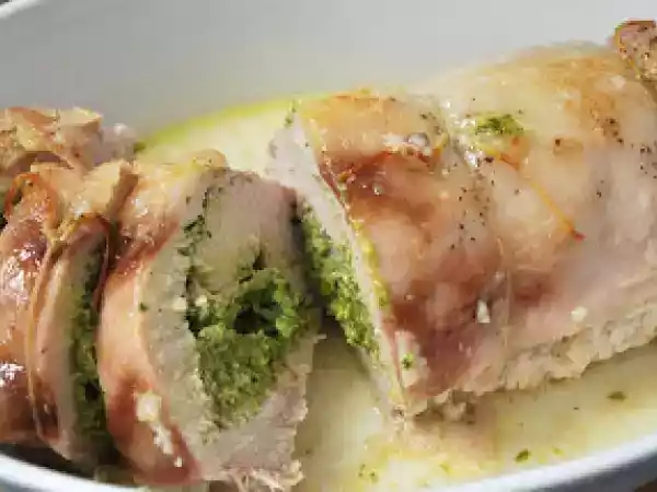 Receita Lombo de porco recheado com pistache