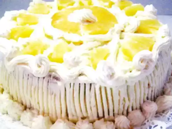 Receita Bolo ananás e chantilly