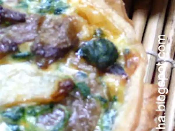 Receita Mini quiches de cogumelos e espinafres
