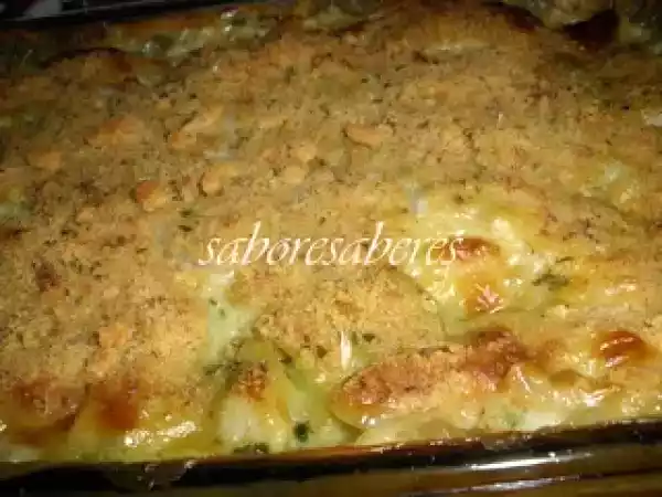Receita Pescada gratinada