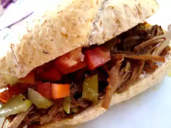 Receita Sanduíche de carne louca