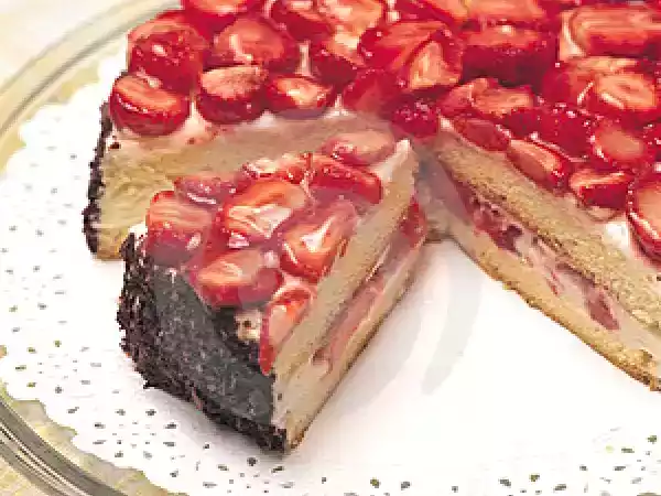 Receita Bolo de morango