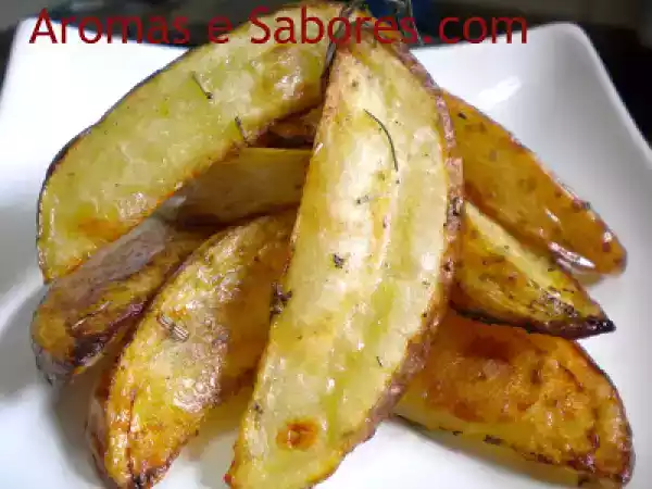 Receita Batatas assadas com alecrim e raspas de limão