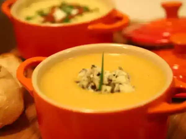 Receita Sopa creme de abóbora assada