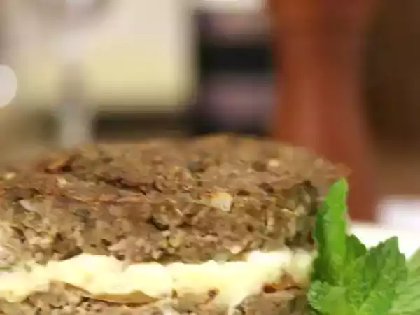Receita Kibe assado e aromatizado com azeite de hortelã