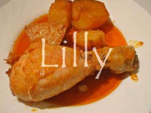 Receita Frango assado com batatas