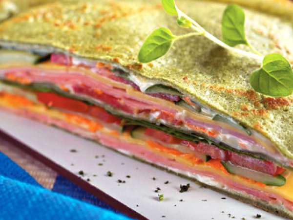 Receita Sanduíche de panqueca