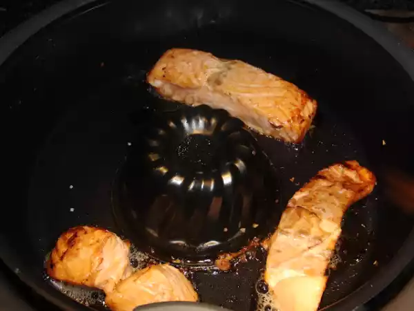 Receita Salmão com espinafres