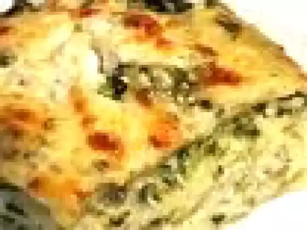 Receita Lasanha de espinafres e requeijão