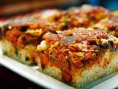 Pizza caseira de sardinha
