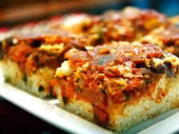 Receita Pizza caseira de sardinha
