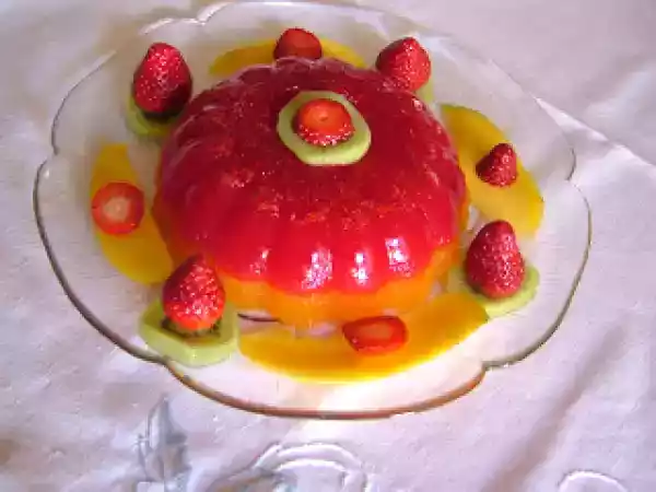 Receita Gelatina com frutas