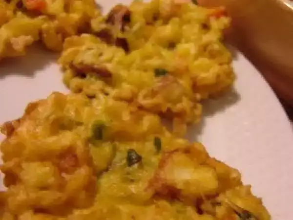 Receita Pataniscas de polvo e chá de gengibre