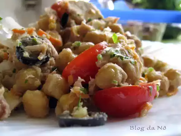 Receita Salada de grão-de-bico