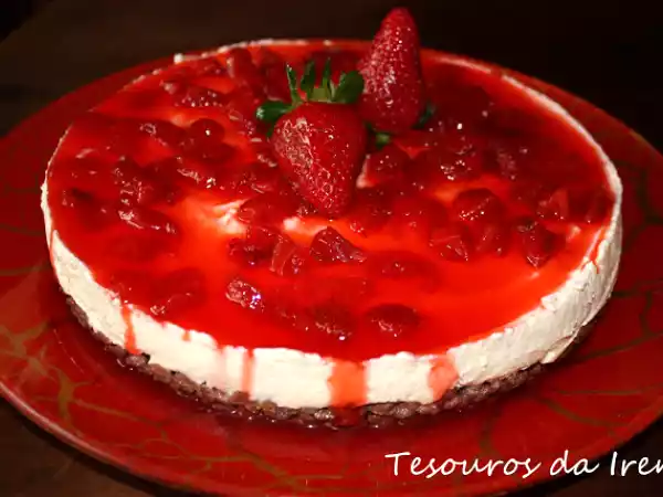 Receita Semifrio crocante de morango