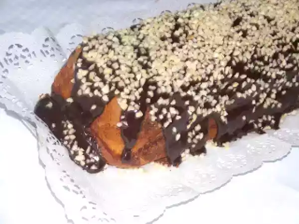 Receita Bolo mármore com ganache de chocolate