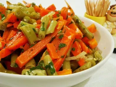 Receita Salada de vagem com cenoura!