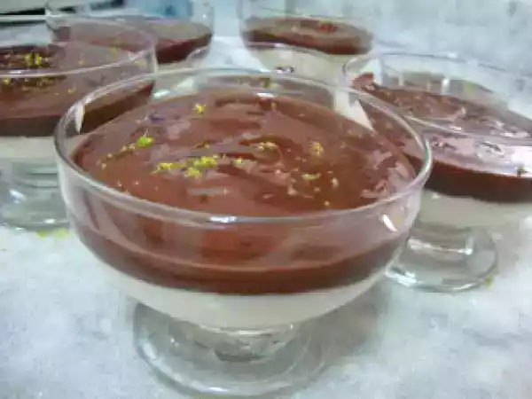 Receita Mousse de limão com ganache de chocolate