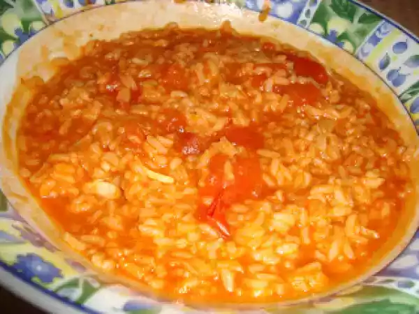 Receita Arroz de tomate