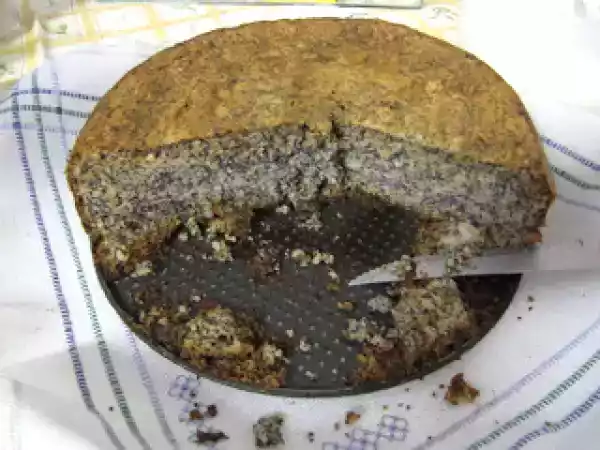 Receita Bolo de nozes e papoula
