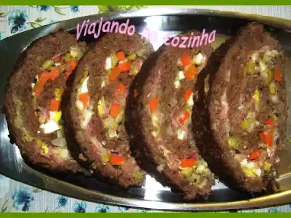 Receita Receita - rocambole de carne moída