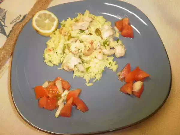 Receita Pilaf de frango e frutos secos